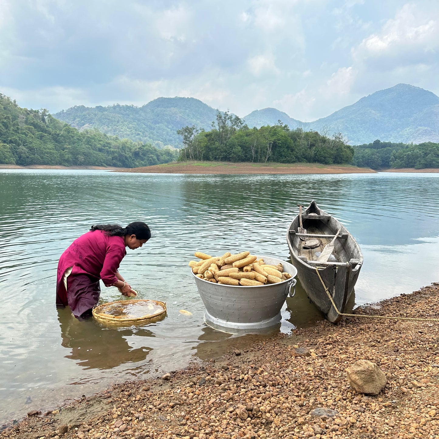 Organic Loofah cleaning process