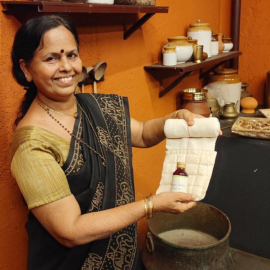 Knee Pain Wrap with Kanaka Prabha Pain oil Combo