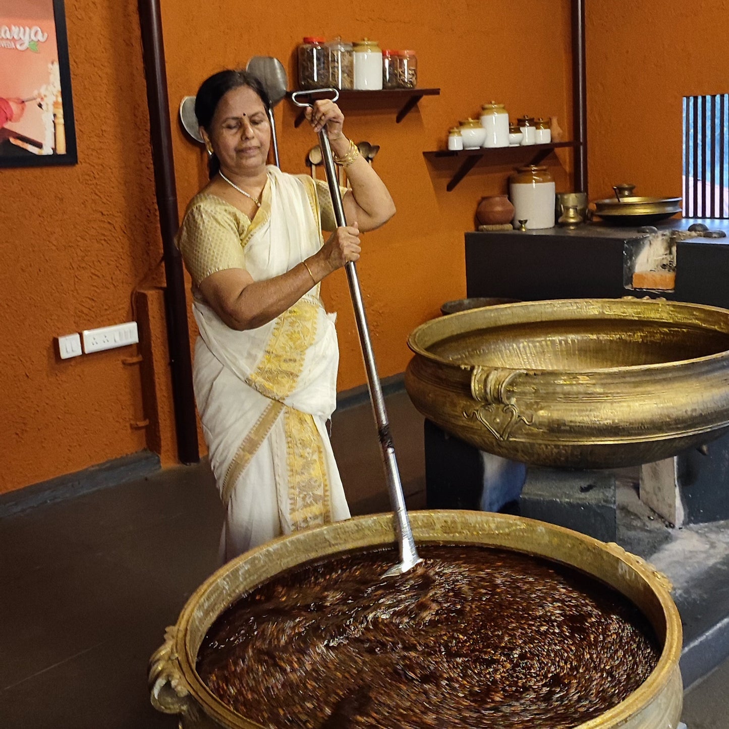 Radha Ma'am Preparing Kanaka Prabha Pain Oil